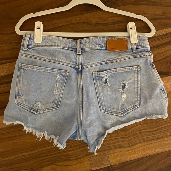 Summer Blue Zara Cutoff Jean Shorts - Picture 2 of 3
